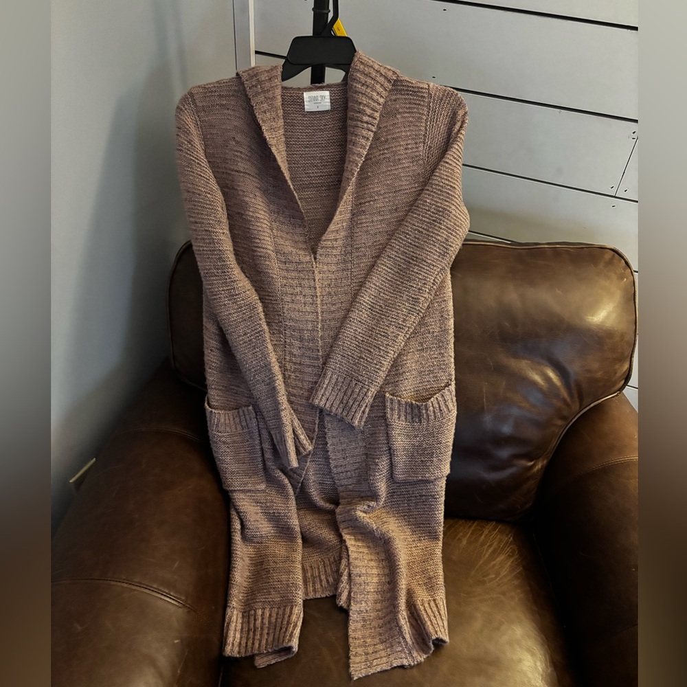 Cozy Brown Knit Women's Sweater